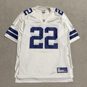 Vintage Reebok Emmitt Smith #22 Dallas Cowboys NFL Jersey White Size L Men’s